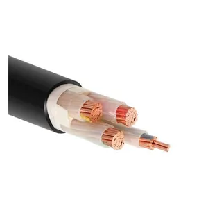 Câble d'alimentation PVC isolé XLPE à conducteurs en cuivre multiconducteurs Nyy N2xy