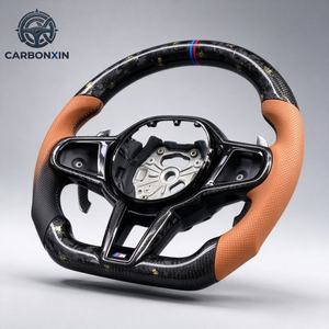 Volant de voiture en cuir personnalisé pour BMW CS X3 X5 F36 F07 F20 F40 F06 F39 F11 F21 F33 F02 F90 G05 F87 F15 G31 F25 F86 F85 F10 - Product Image 4