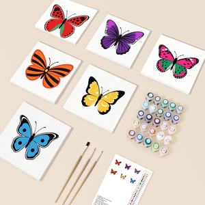 Regalo <span class=keywords><strong>de</strong></span> Navidad Orfon <span class=keywords><strong>pintura</strong></span> en miniatura por números juego <span class=keywords><strong>de</strong></span> 6, 15x15cm pequeño kit <span class=keywords><strong>de</strong></span> arte DIY, Dropshipping global personalizable - Product Image 4