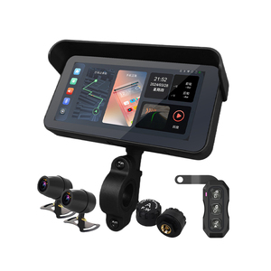 Xe máy màn hình 6.25 "Màn hình cảm ứng kép máy ảnh ghi Bảng điều khiển Carplay Android điều hướng tự động - Product Image 1