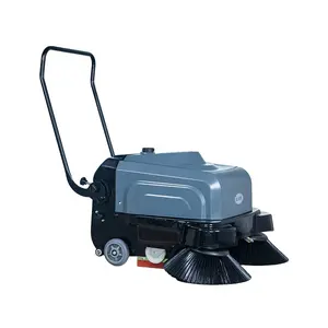 KUER KR-SS1050 30L/35L Manual Floor Sweeper Hand Push Electric Lawn Farm Yard Cleaning Factory Wholesale 12V Voltage