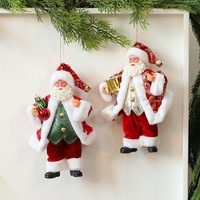Nouvelle Arrivée Poupée en Tissu Père Noël Style Européen et Américain Décoration de Noël pour Fenêtre et Arbre