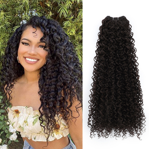 Gladys Wholesale, lot de cheveux bouclés crépus de 22 pouces, longs, ondulés, texture moelleuse, couleur blonde ombrée, extensions de cheveux synthétiques - Product Image 5