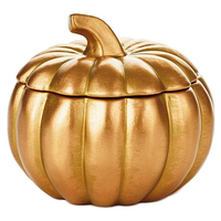 Pot en céramique décoratif peint à la main pour la maison, motif citrouille d'Halloween, récipient de rangement, compatible micro-ondes, sûr pour les aliments, personnalisation bienvenue