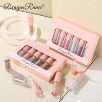 Dragon Ranee Set Eyeshadow cair 16 potong, Set kosmetik mata berkilau ringan multiwarna untuk lintas batas mendukung perdagangan
