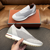 Sneakers da Uomo Slip-on in Maglia, Design Elegante, Tomaia Traspirante in Maglia Elasticizzata, Suola Leggera Ammortizzata, Comode Scarpe Casual