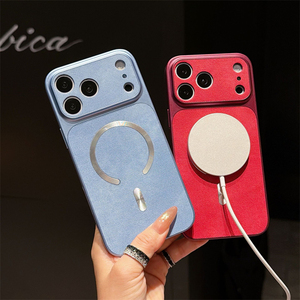 Funda Magnética de Tela Vaquera Retro de Lujo para Teléfono Móvil, Compatible con iPhone 18 Pro Max 17 16 15 14 13, Carcasa Mate Antigolpes - Product Image 2