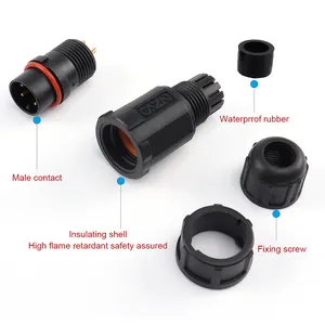 E10 Equivalent LTW Waterproof Plastic Female IP67 2 3 4 5 6 7 8 10 12 Pin Poles Bayonet Lock Connector