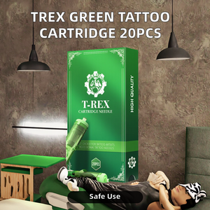 OEM TREX FINEST Green 20 pcs/Box 12 #0.35mm <span class=keywords><strong>Aiguille</strong></span> de cartouche de <span class=keywords><strong>tatouage</strong></span> permanente 1RL 3RL 5RL 7RL <span class=keywords><strong>9RL</strong></span> 11RL 14RM 5RM 7RM 9RM 11RM 13RM - Product Image 2