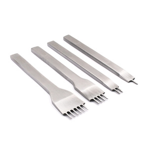 Outil de poinçonnage en cuir pour bricolage Outils de couture en cuir Ciseau diamanté Sculpture sur cuir Poinçon 3/4/5/6mm - Product Image 2