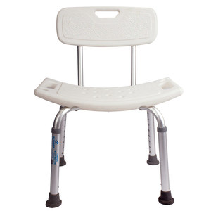 Yade <b>Shower</b> <b>Chair</b> Aluminum Alloy Height Adjustable With Armrests For Bathroom Safety - Product Image 1