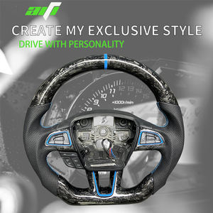 Pour Ford <span class=keywords><strong>Focus</strong></span> MK3 RS <span class=keywords><strong>ST</strong></span> personnalisé perforé en cuir en Fiber de carbone volant voiture intérieur accessoires - Product Image 3