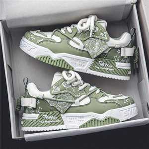 รองเท้าสเก็ตบอร์ดลำลองผู้ชายปี 2025 แบบผูกเชือก เพิ่มความสูง พื้นหนา ดีไซน์เฉพาะแบบออริจินัลสุดฮิต - Product Image 2