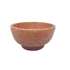 Solid Vietnamese Coconut Wood Insulation Bowl Promotional Tableware with Wooden Tableware
