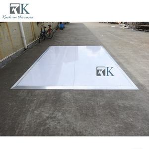Planchers modulaires pour décoration de mariage, plateforme de danse blanche haute brillance - Product Image 3