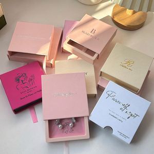 Boîte d'emballage personnalisée pour colliers, bracelets et bijoux, avec impression de logo, vente en gros, boîte en papier pour emballage de produits (boucles d'oreilles, produits pour ongles) - Product Image 1
