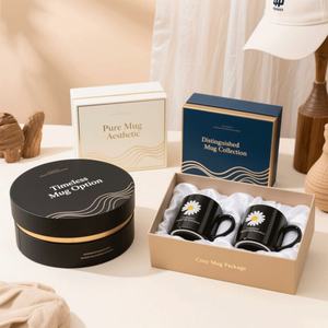 Cajas de Embalaje para Tazas de Café y Té de Cartón Rígido de Lujo con Diseño Personalizado al por Mayor, Materiales Reciclados, Cierre Magnético, Alta Gama - Product Image 2