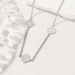 Bijoux islamiques, collier Sabr <span class=keywords><strong>Shukr</strong></span> Tawakkul, collier trèfle, collier Patience Gratitude & Trust, bijoux de mode - Product Image 6