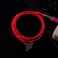 3 en 1 LED Glowing Chargers y Data Phone 1M 2M 5V 2.4A Cable de carga rápida para iPhone IOS Android TYPE C Cable USB