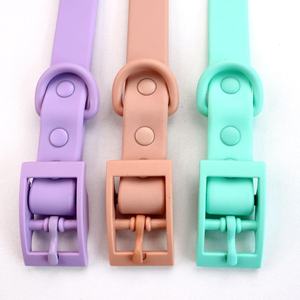 Petit collier de chien en Silicone échappé résistant aux odeurs ensemble de laisse boucle collier de chien en PVC en plastique réglable, métal de quincaillerie - Product Image 3