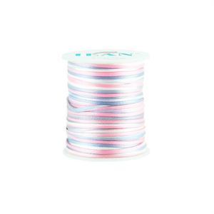 Cordoncino Ilan Rattail 1,5 mm 50 m grigio tinto a sezioni per lavori artigianali - Product Image 4