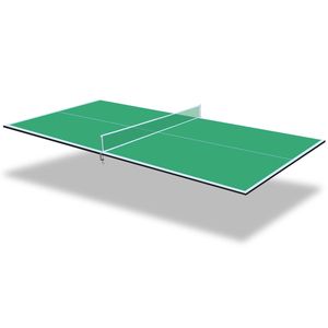 Table de ping-pong pliable verte Db 8 pieds, table de tennis de table d'intérieur en MDF de 25 mm avec filet, équipement sportif portable - Product Image 3