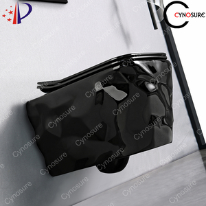 Inodoro suspendido de lujo de cerámica negro de gran venta con tapa, para baño - Product Image 5