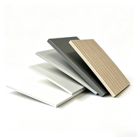 Panneau mural en PVC brillant 3mm 5mm, panneau mural intérieur ignifuge en PVC, panneaux cannelés modernes, panneau mural en PVC long, PVC Madera