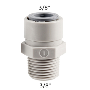 Nhanh chóng kết nối doanh, 1/4 ''nam chủ đề x 9.5mm(3/8'') OD ống Ống kết nối, ống Push-in phù hợp thẳng Adapter - Product Image 5