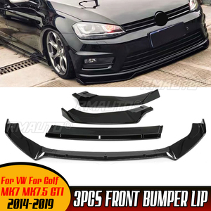 Kit de carrosserie avec séparateur de pare-chocs avant, lèvre de spoiler, diffuseur et protection pour Volkswagen VW Golf MK7 MK7.5 GTI 2014-2019 - Product Image 1