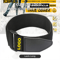 Sangles de vélo personnalisées, élastiques antidérapantes, attache à crochet et boucle auto-adhésives, en silicone, pour cuissardes, résistantes à la chaleur