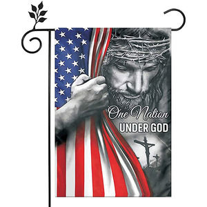 Bandera de lino Vintage americana para jardín, producto promocional, <span class=keywords><strong>Estatua</strong></span> de la libertad, regalo conmemorativo, 30x45cm - Product Image 2
