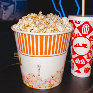 Cubo de palomitas de maíz con estampado personalizado, venta al por mayor, taza de embalaje de palomitas de maíz de 46oz, Cubo de palomitas de maíz con tapa de cúpula - Product Image 6