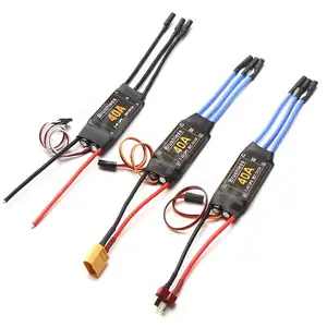 40a Borstelloze Esc 2-4S Elektronische Snelheidsregelaar Met 5V 3a Ubec 3.5Mm Bananenkop Voor Rc Fpv Quadcopter Vliegtuigen Helikopter