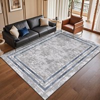 Tapis de salon moderne en polyester écologique à motif floral, lavable, grand format, adapté aux animaux domestiques, vente en gros