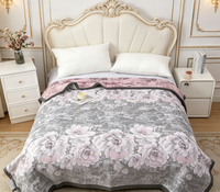 Plaid moderne en chanvre/coton écologique quatre saisons 200cm*230cm pour lit et canapé