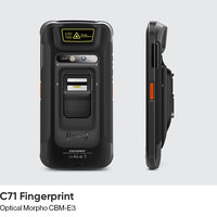 Terminal Portátil Chainway C71 con Android 13, PDA, Computadora Móvil, Escáner de Código de Barras 1D/2D Opcional, Lector de Huellas Dactilares/UHF