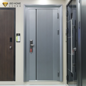 Nuova Porta Esterna Pivotante per Villa <span class=keywords><strong>di</strong></span> Lusso Moderna, Porta <span class=keywords><strong>di</strong></span> <span class=keywords><strong>Sicurezza</strong></span> in Acciaio e Lega <span class=keywords><strong>di</strong></span> Alluminio <span class=keywords><strong>di</strong></span> Grandi Dimensioni, Porta d'Ingresso Antincendio - Product Image 2