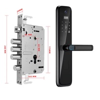 Interphone vocal sonnerie sonnette caméra oeil de chat serrure intelligente Tuya Wifi serrure de porte numérique maison appartement serrure de sécurité