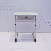 Ensemble chaise et bureau vert pour étudiant débutant, en acier et plastique, mobilier scolaire moderne pour salle de classe, ergonomique, hauteur réglable, pour la maison et le bureau