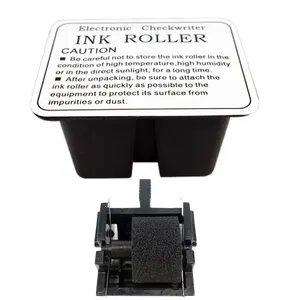 Electronic checkwriter ink roller