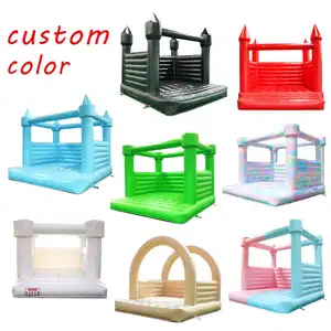 Custom White Bouncy Castle Inflatable Wedding Bouncer Bounce House Commercial Jumping Castle For Sale