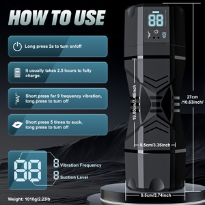 2.23lb marrone con 5 velocità di succhiamento e 9 velocità vibrazione tasca figa adatto per l'orgasmo maschile masturbazione giocattoli del sesso aereo tazza - Product Image 6