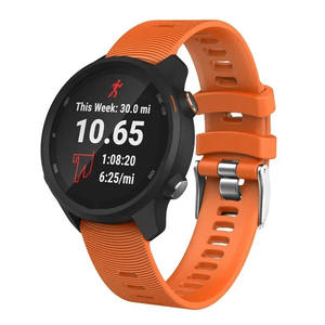 Bracelet de montre intelligent en silicone respirant 20mm pour Garmin Forerunner 245/245M/645 Music/158/55 Sport <span class=keywords><strong>Vivoactive</strong></span> <span class=keywords><strong>3</strong></span>/5 Smartwatches - Product Image 3