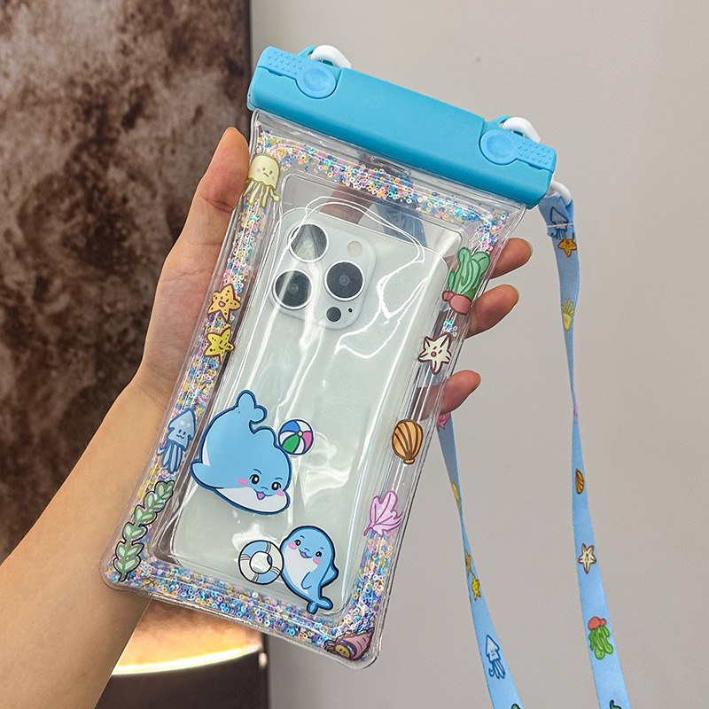 Mischievous dolphin-includes cartoon thick lanyard
