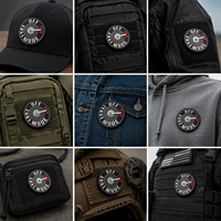 Patch en caoutchouc PVC 3D personnalisé en gros, emblème en silicone avec support Velcro pour vêtements de sport, sacs et uniformes