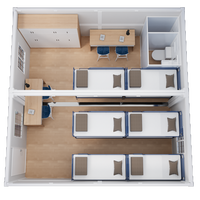 Maison préfabriquée pliable et extensible économique de 20 pieds ou 40 pieds, villa, maison mobile, casa contenedor