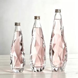 Botella de Vidrio Esmerilada Premium Personalizada de 375 ml, 500 ml, 750 ml para <span class=keywords><strong>Agua</strong></span> <span class=keywords><strong>Mineral</strong></span>, <span class=keywords><strong>Agua</strong></span> con Gas, Envío Rápido de Lujo - Product Image 1