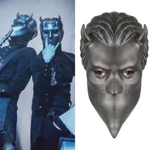 Nameless <span class=keywords><strong>Ghoul</strong></span> Mask Band BC <span class=keywords><strong>Ghoul</strong></span> Musical Band Latex Mask Halloween Horror Headgear Creative Performance Cool Cosplay Masques - Product Image 6