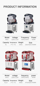 Полноразмерная машина для приготовления Замороженных Напитков, 6 л * 2, 900 Вт - Product Image 3